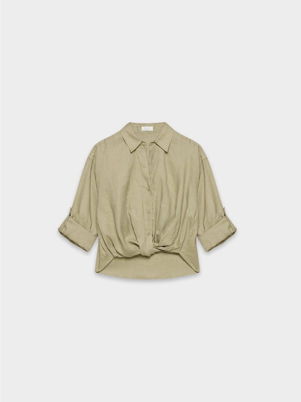 Aritzia Little Moon 
Portofino Linen Shirt (MARTINI OLIVE)